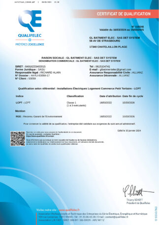 Certificat LCPT 2024 2025